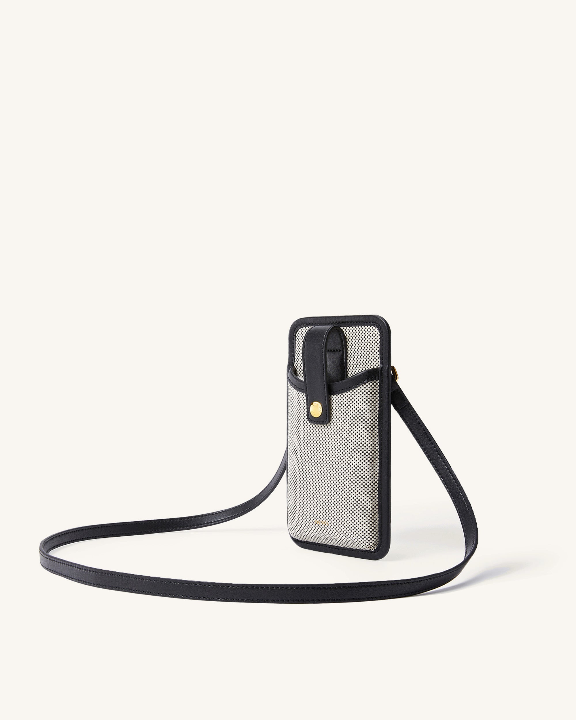 Aylin Canvas Phone Bag - Black - Image 2