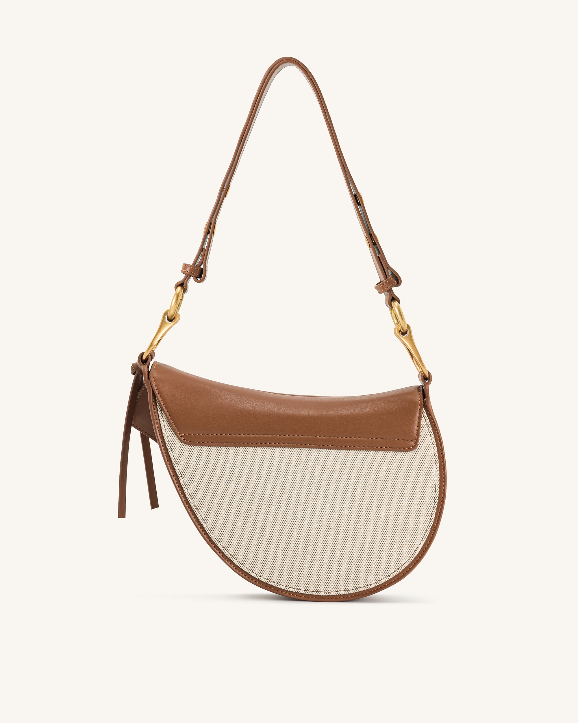 Ashlie Crossbody Bag - Brown Canvas - Image 3