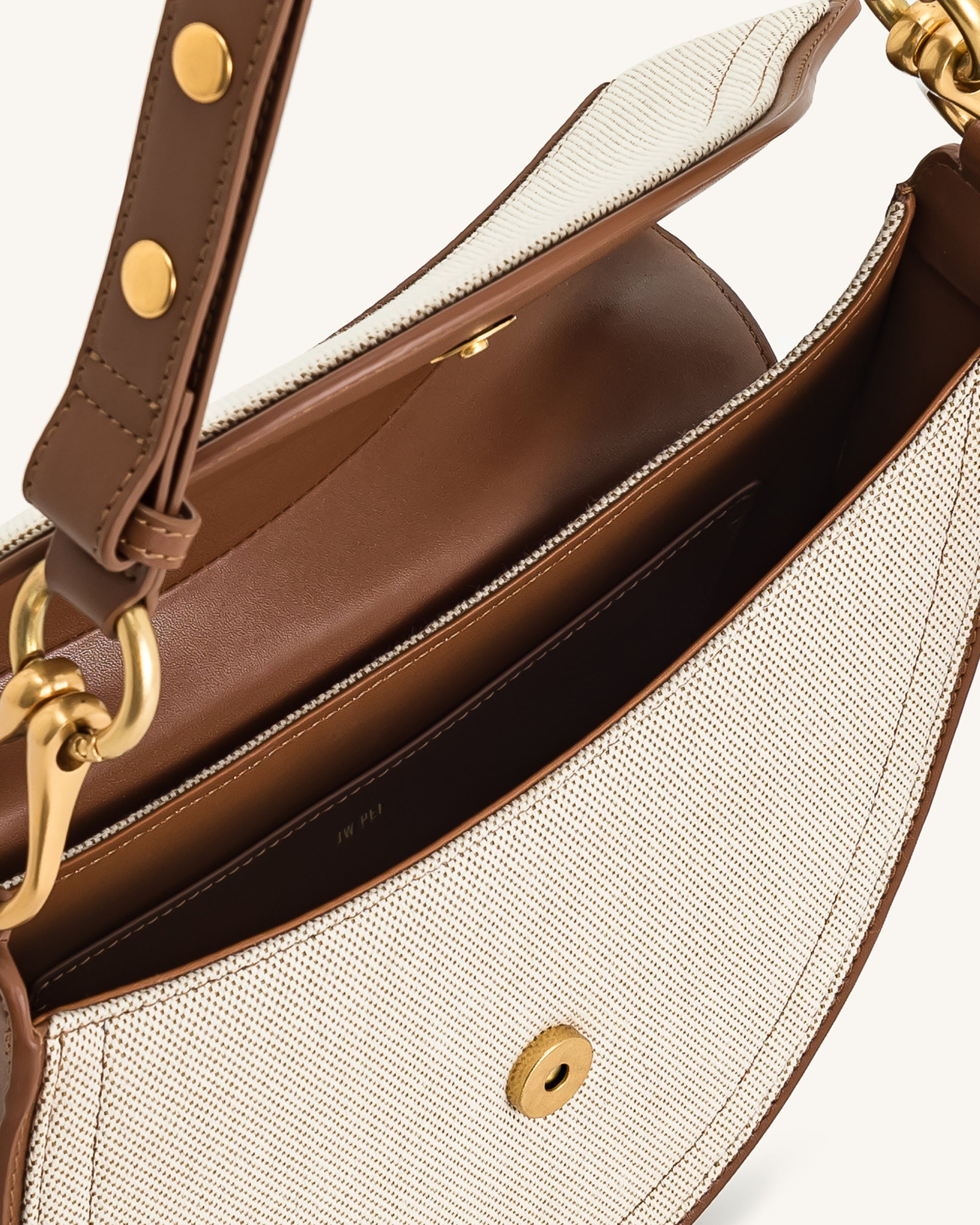 Ashlie Crossbody Bag - Brown Canvas - Image 4