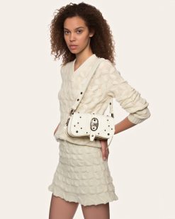 Alternative view of Joy Crushed Shoulder Bag - White