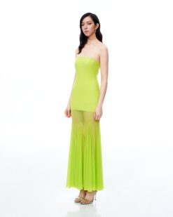Alternative view of Thalassa Mesh Dress - Lime Green