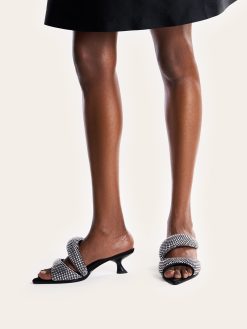 Alternative view of Sara Mule Artificial Crystal - Black