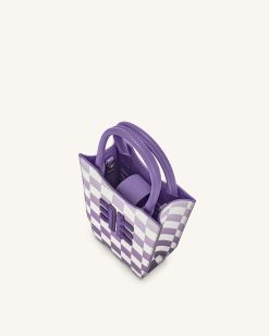Alternative view of FEI Gradient Checkerboard Phone Bag - Purple