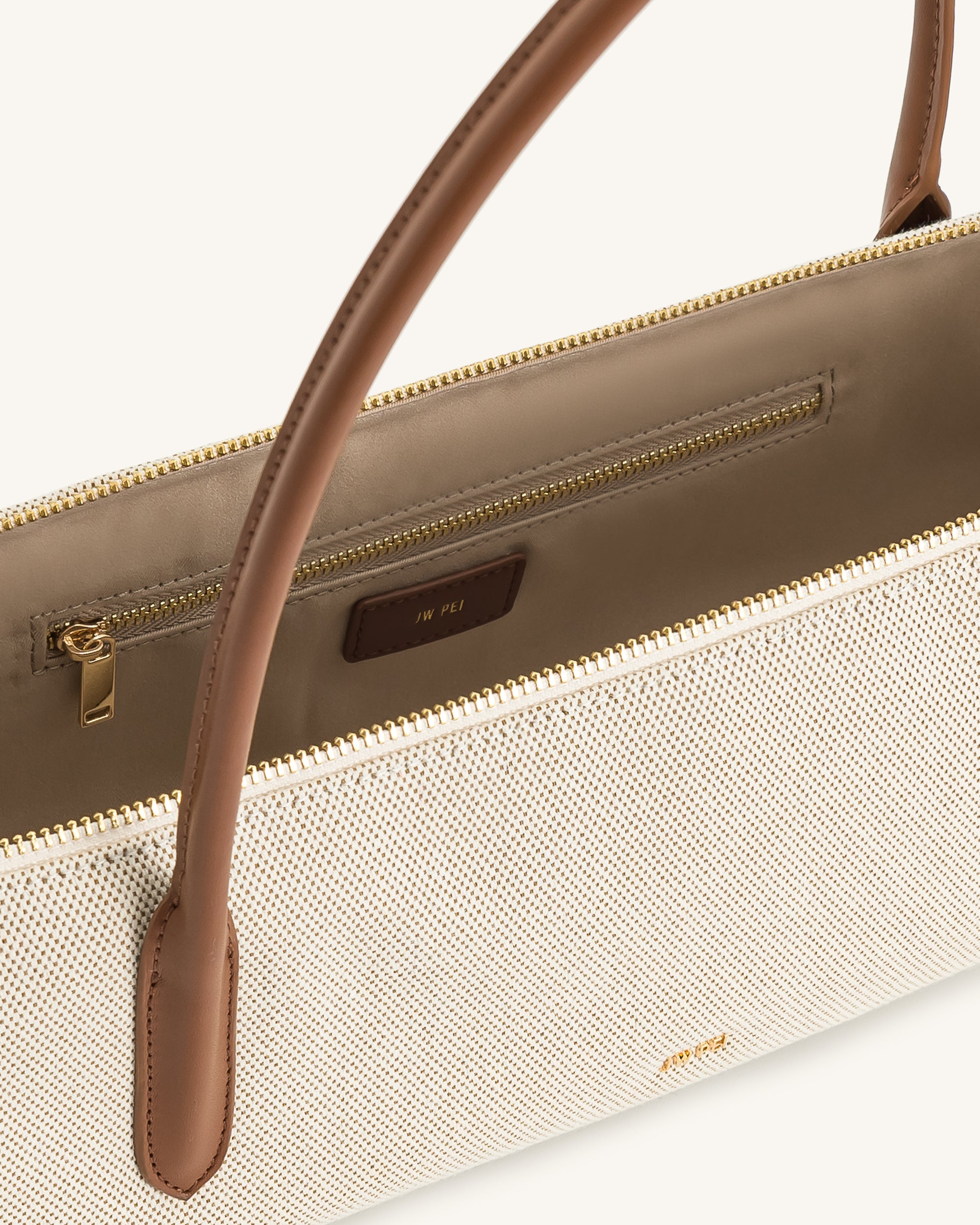 Nova Shoulder Bag - Brown Canvas - Image 4