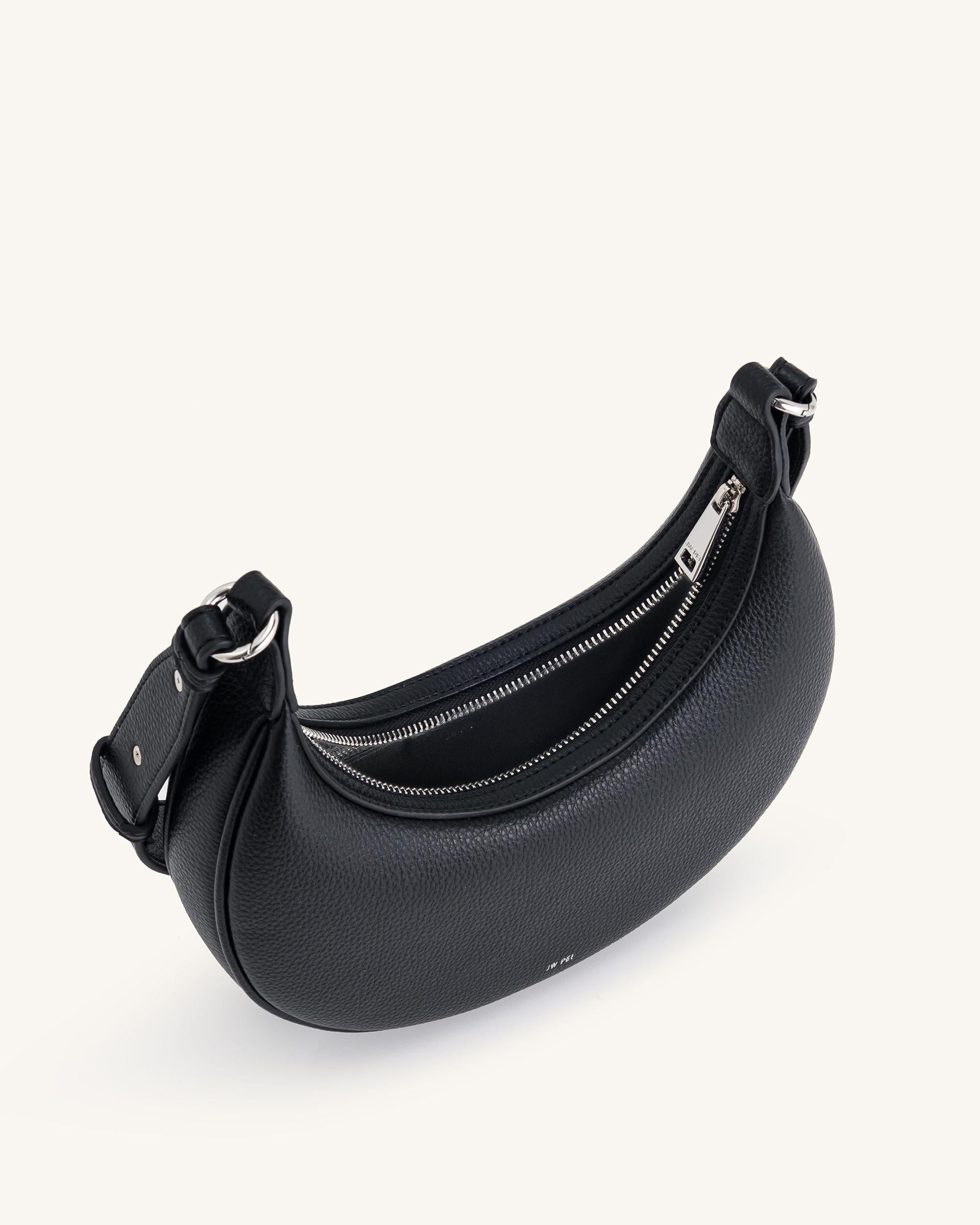 Carly Medium Shoulder Bag - Black - Image 4