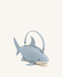 Alternative view of Nerys Shark Look Top Handle Bag - Light Blue