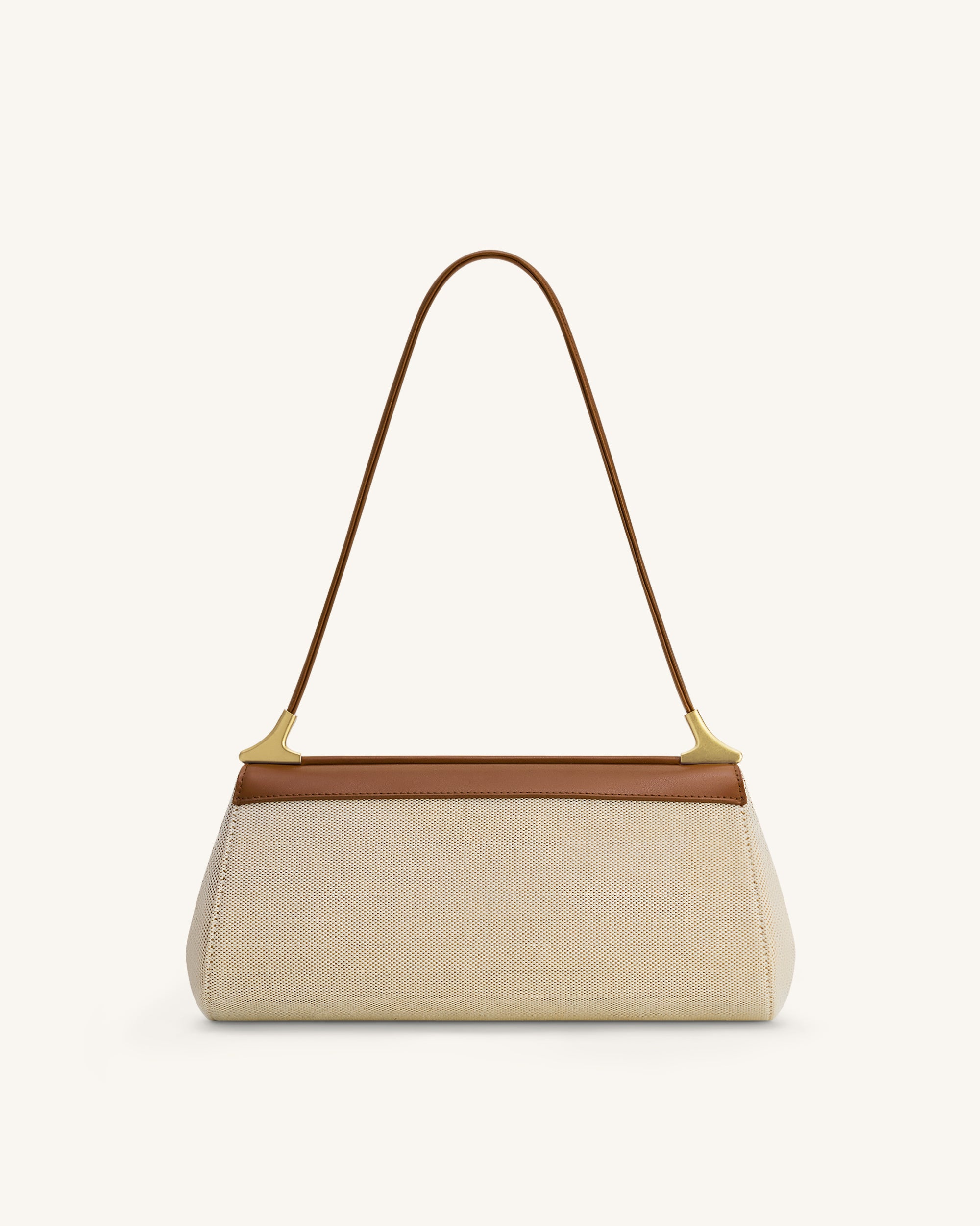 Eloise Shoulder Bag - Brown Canvas - Image 3