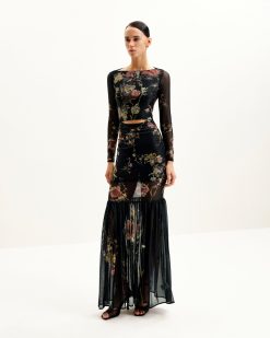 Alternative view of Alicia Printed Mesh Dress - Multicolor