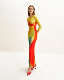 Alternative view of Lily Illusion Print Dress - Multicolor