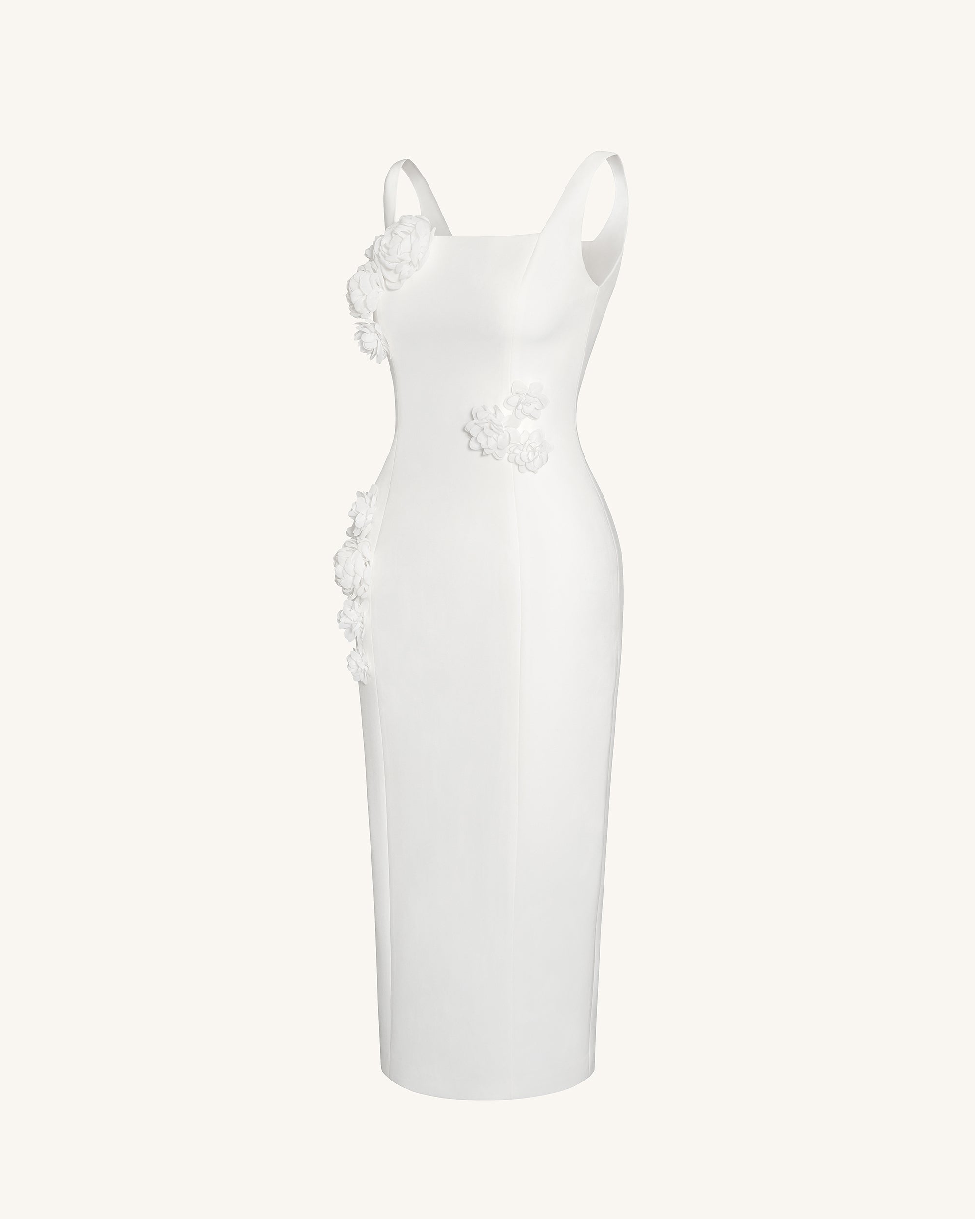 Garden Grace Sheath Dress - White - Image 5