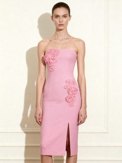 Petal Perfection Cocktail Dress - Pink