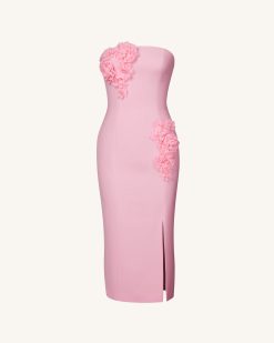 Alternative view of Petal Perfection Cocktail Dress - Pink