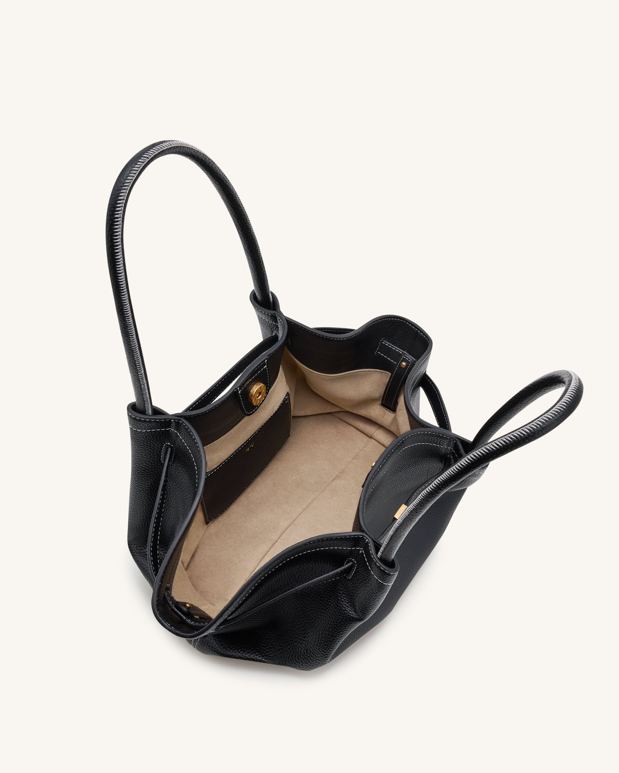 Hana Medium Tote Bag - Black - Image 5
