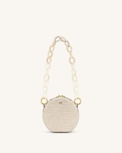 Alternative view of Mya Gradient Acrylic Chain Strap - Ivory