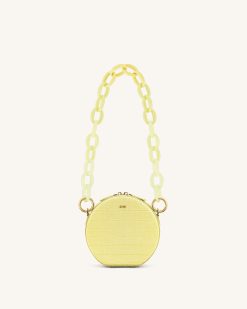 Alternative view of Mya Gradient Acrylic Chain Strap - Yellow