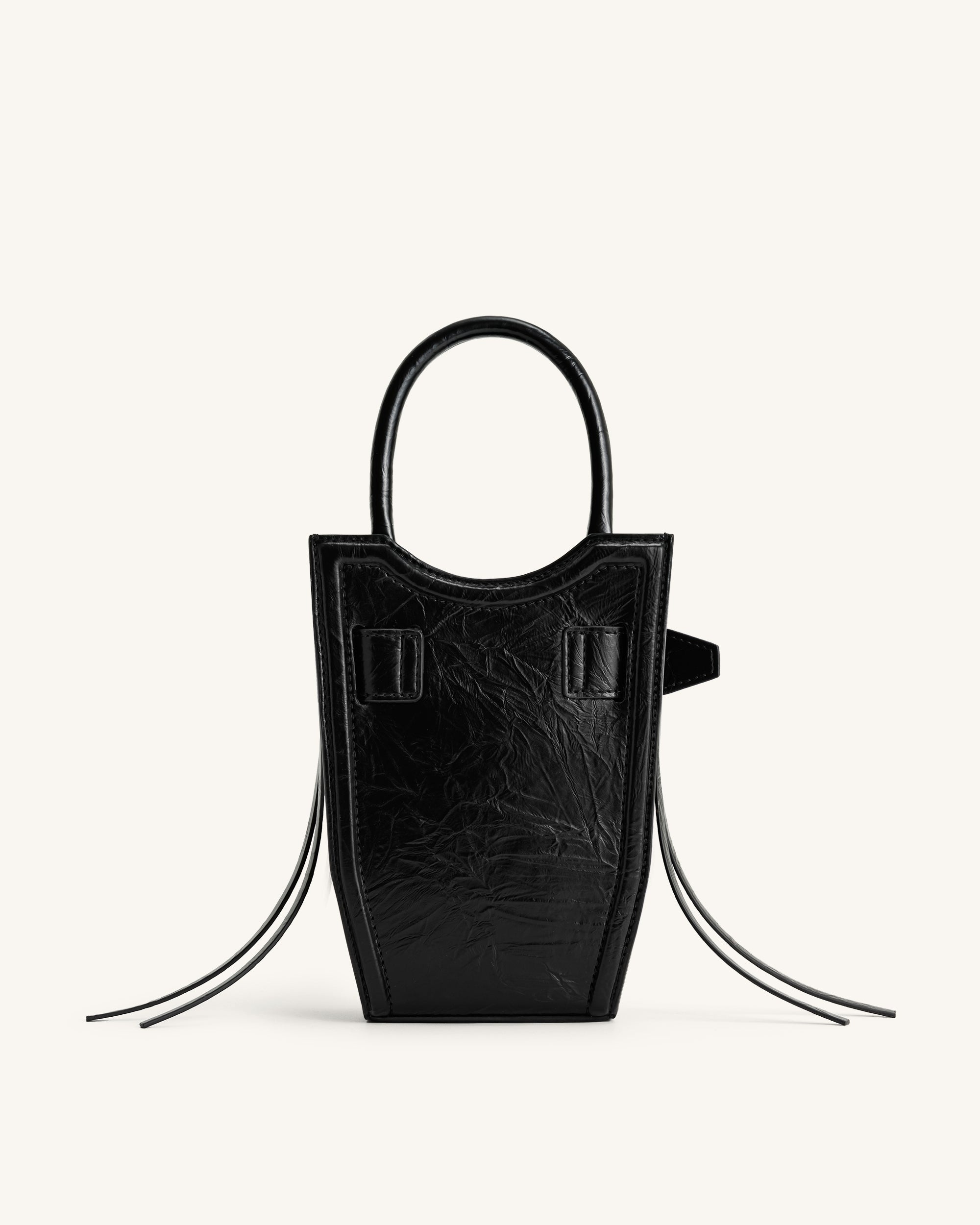 FEI Crushed Straps Phone Bag - Black - Image 4
