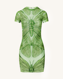 Alternative view of Dragonfly Shell Mini Dress - Green