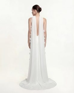 Alternative view of Tulle Cape Shawl - White