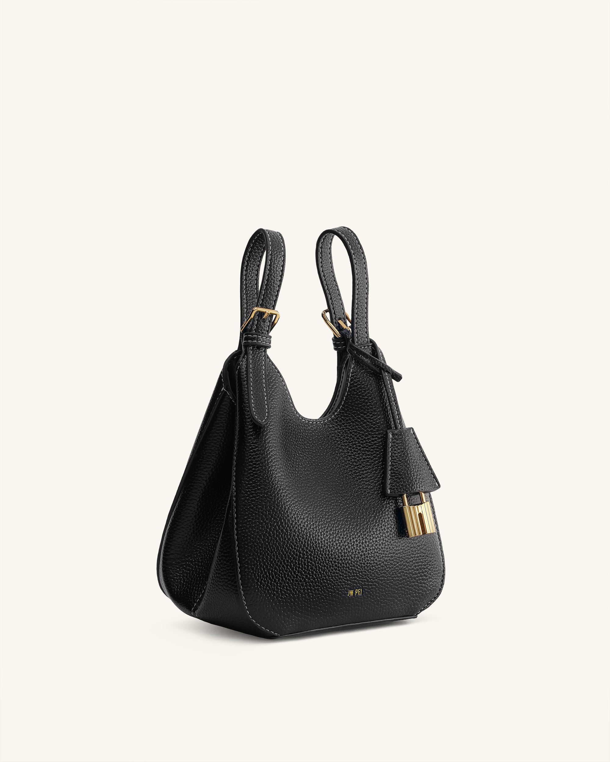 Ines Padlock Tote Bag - Black - Image 5