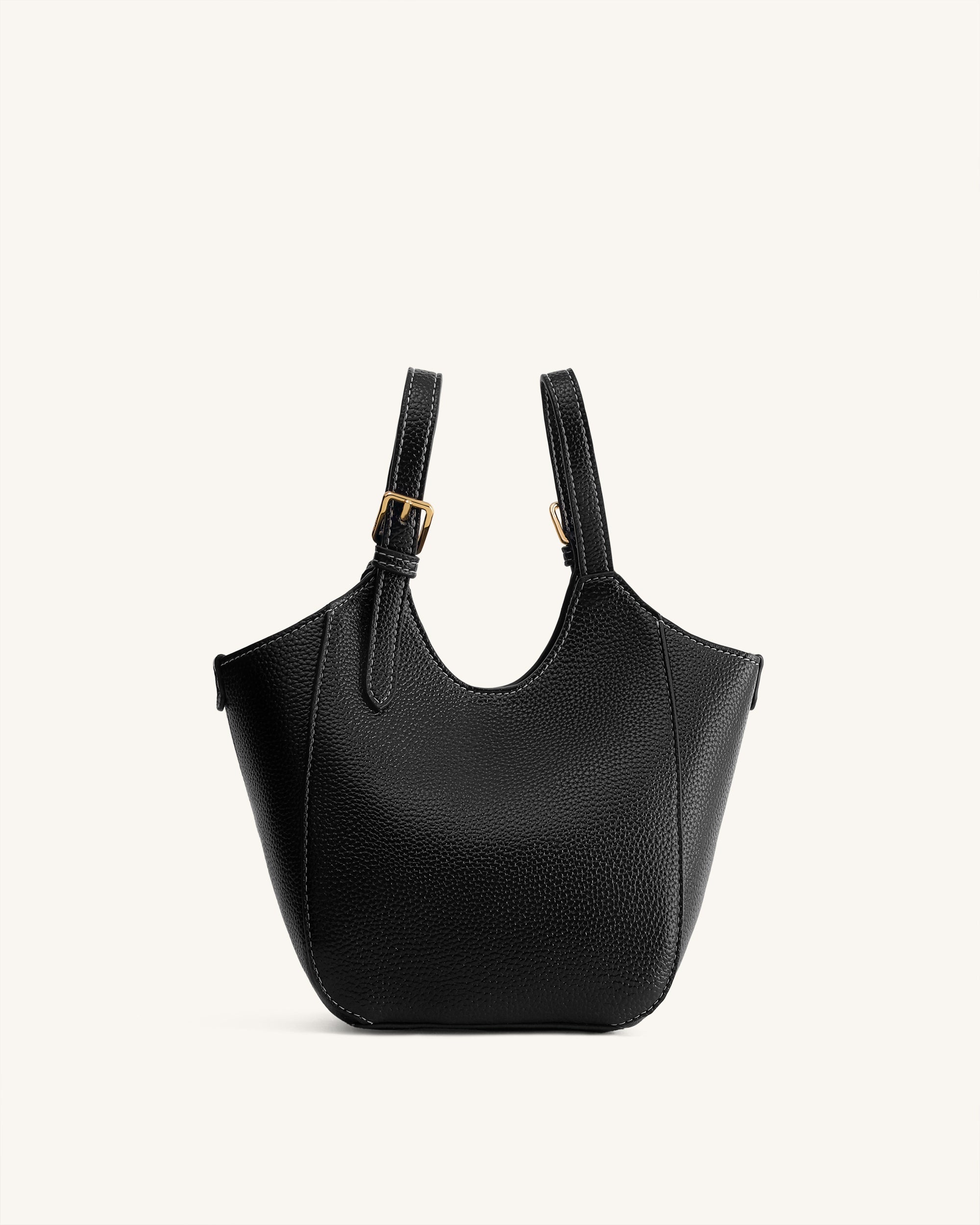 Ines Padlock Tote Bag - Black - Image 6