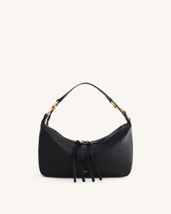 Alternative view of Selia Soft-Grain Crossbody Bag - Black