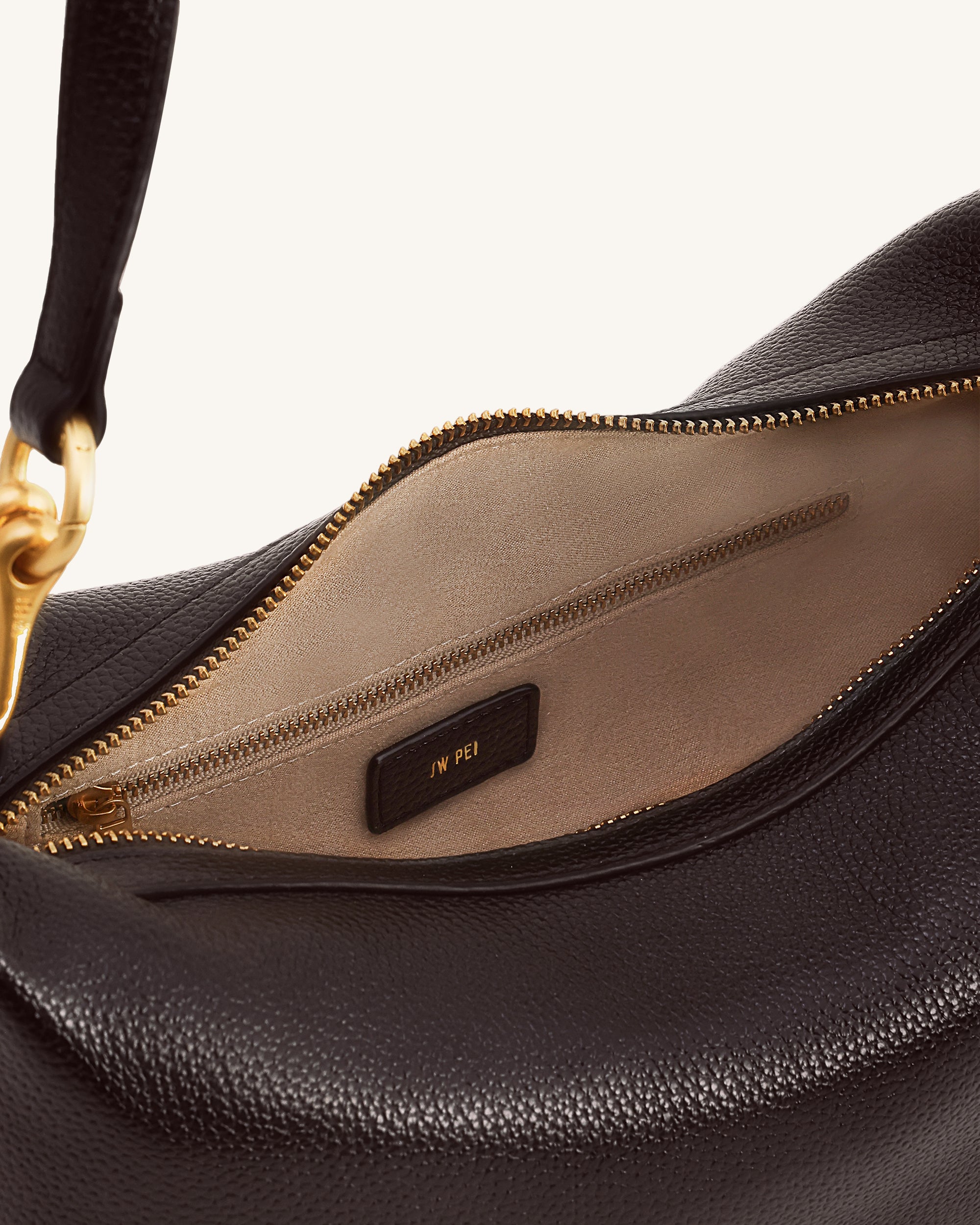 Selia Soft-Grain Crossbody Bag - Dark Brown - Image 6
