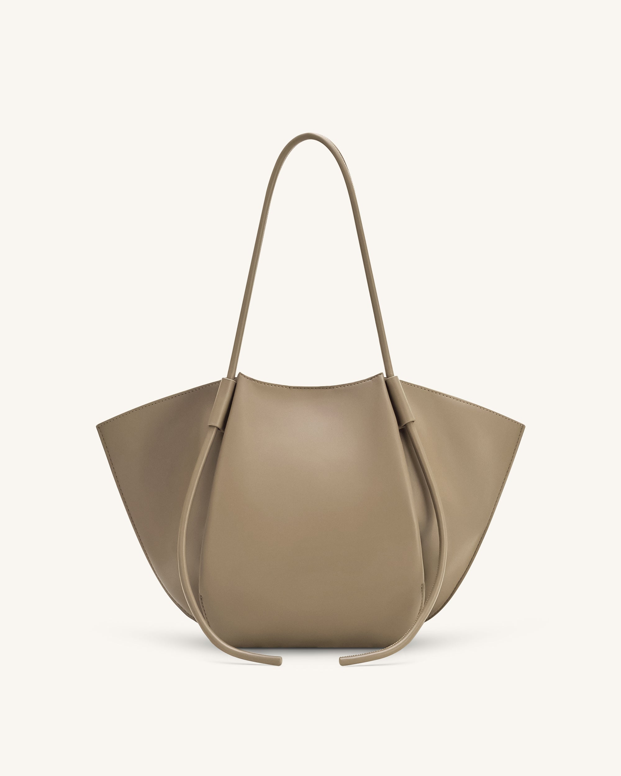 Nala Wide Tote Bag - Taupe - Image 4