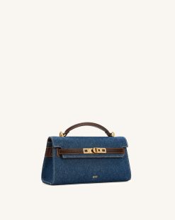 Alternative view of Noor Top Handle Bag - Blue Denim