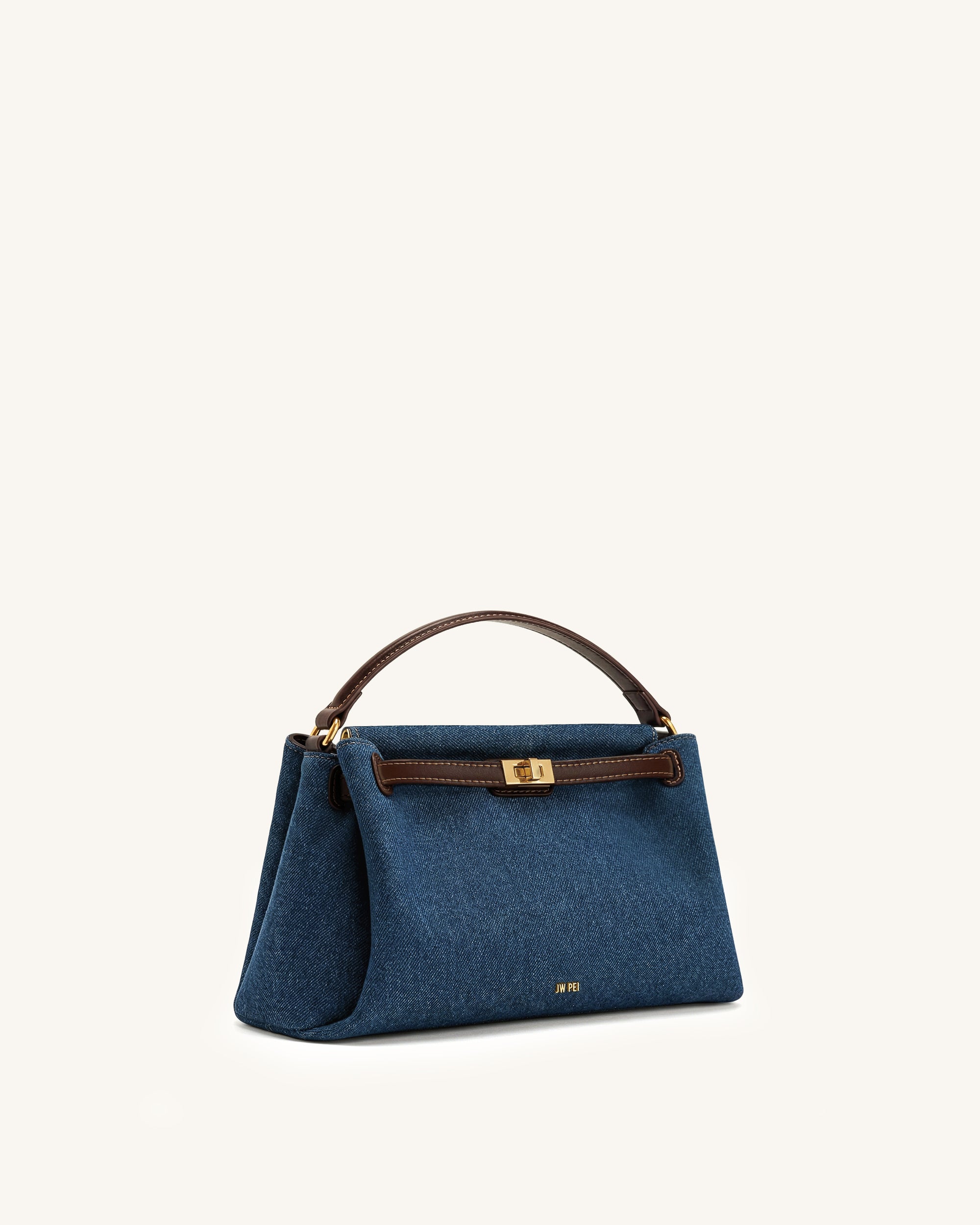 Carmen Top Handle Bag - Blue Denim - Image 2