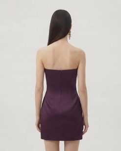Alternative view of Floral Printed Mini Dress - Purple
