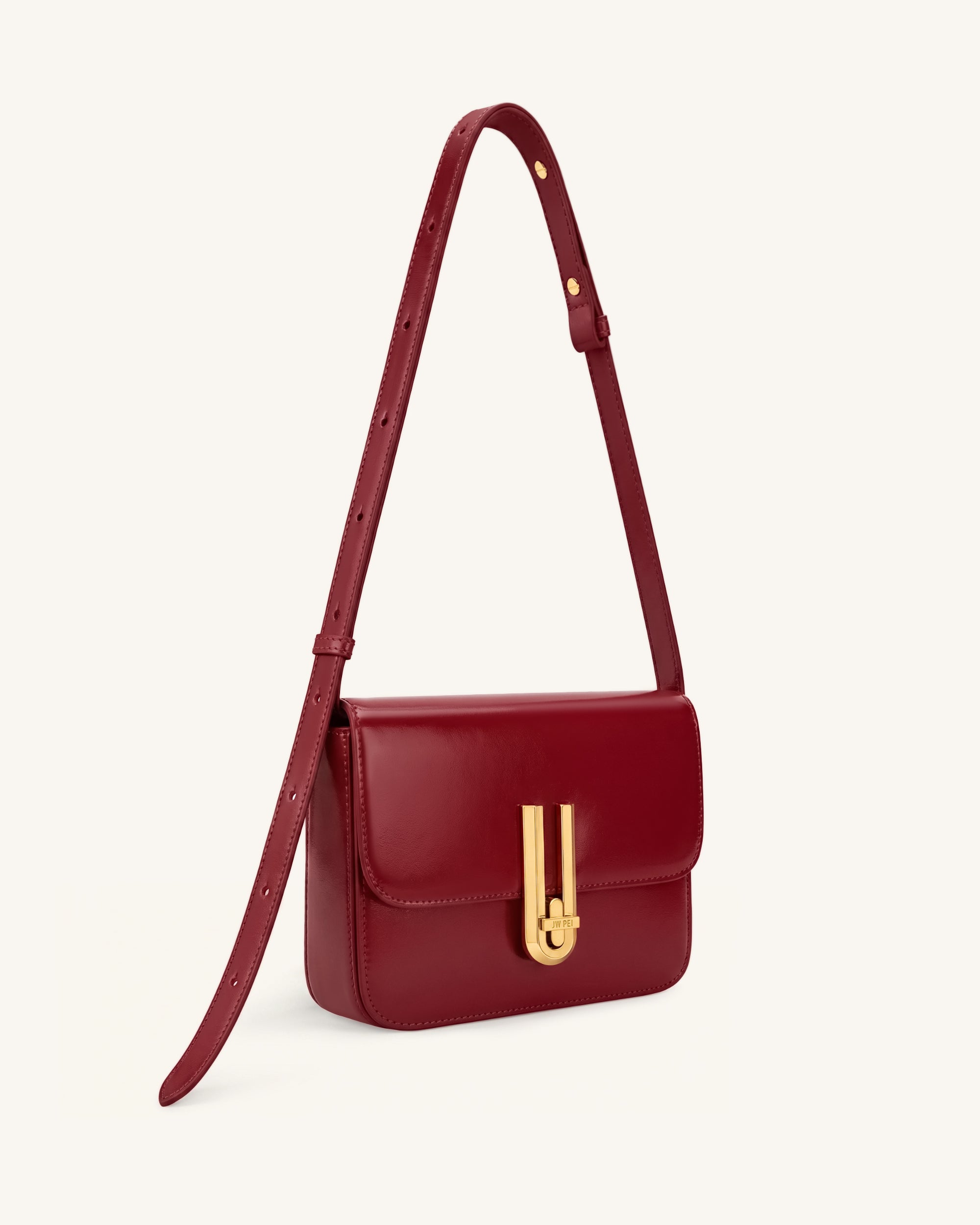Evania Lock Shoulder Bag - Red - Image 2