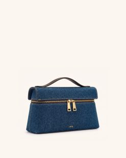 Alternative view of Thea Top Handle Bag - Blue Denim