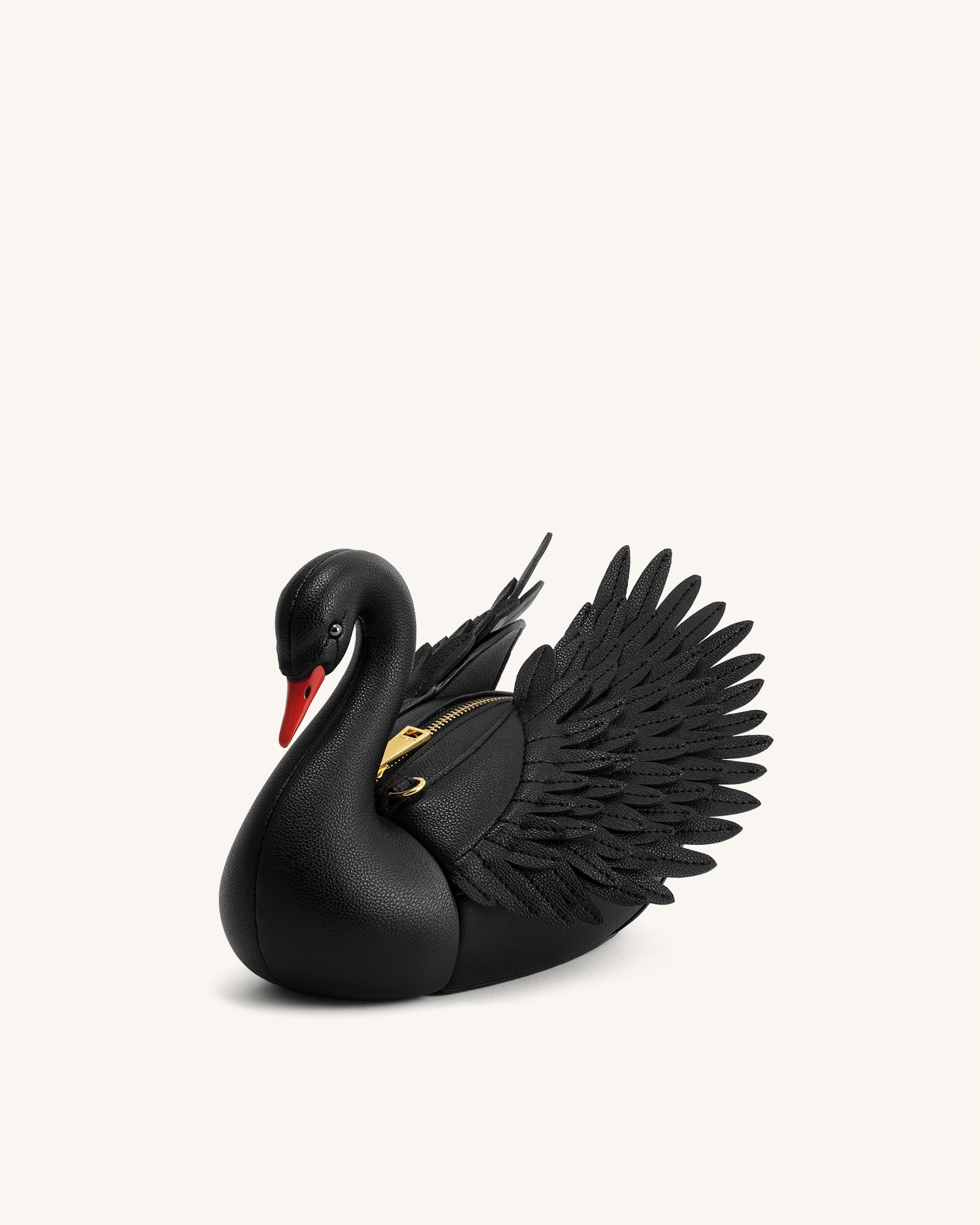 Alani Swan Shaped Crossbody Bag - Black - Image 3