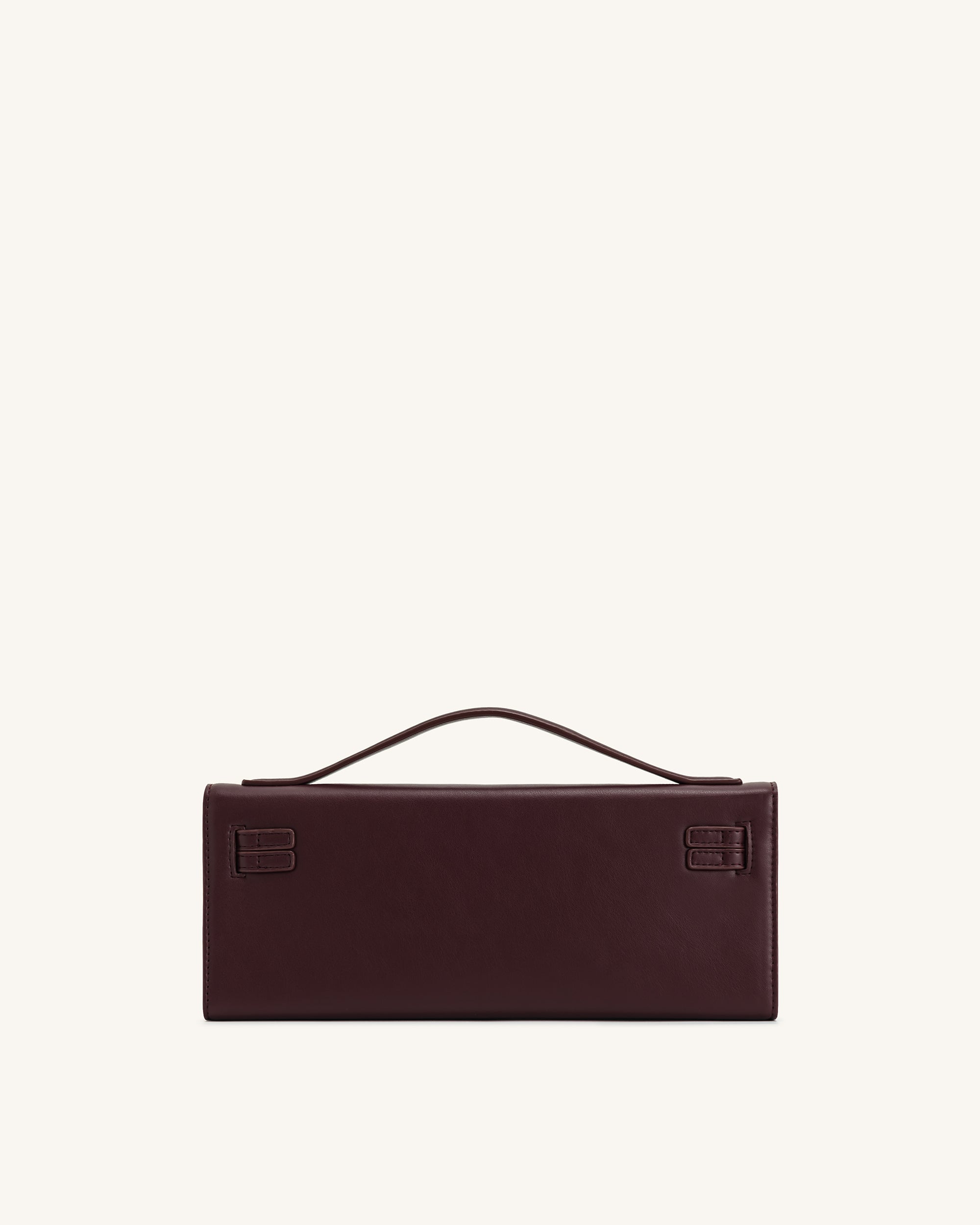 Bria Structured Top Handle Bag - Deep Burgundy - Image 4