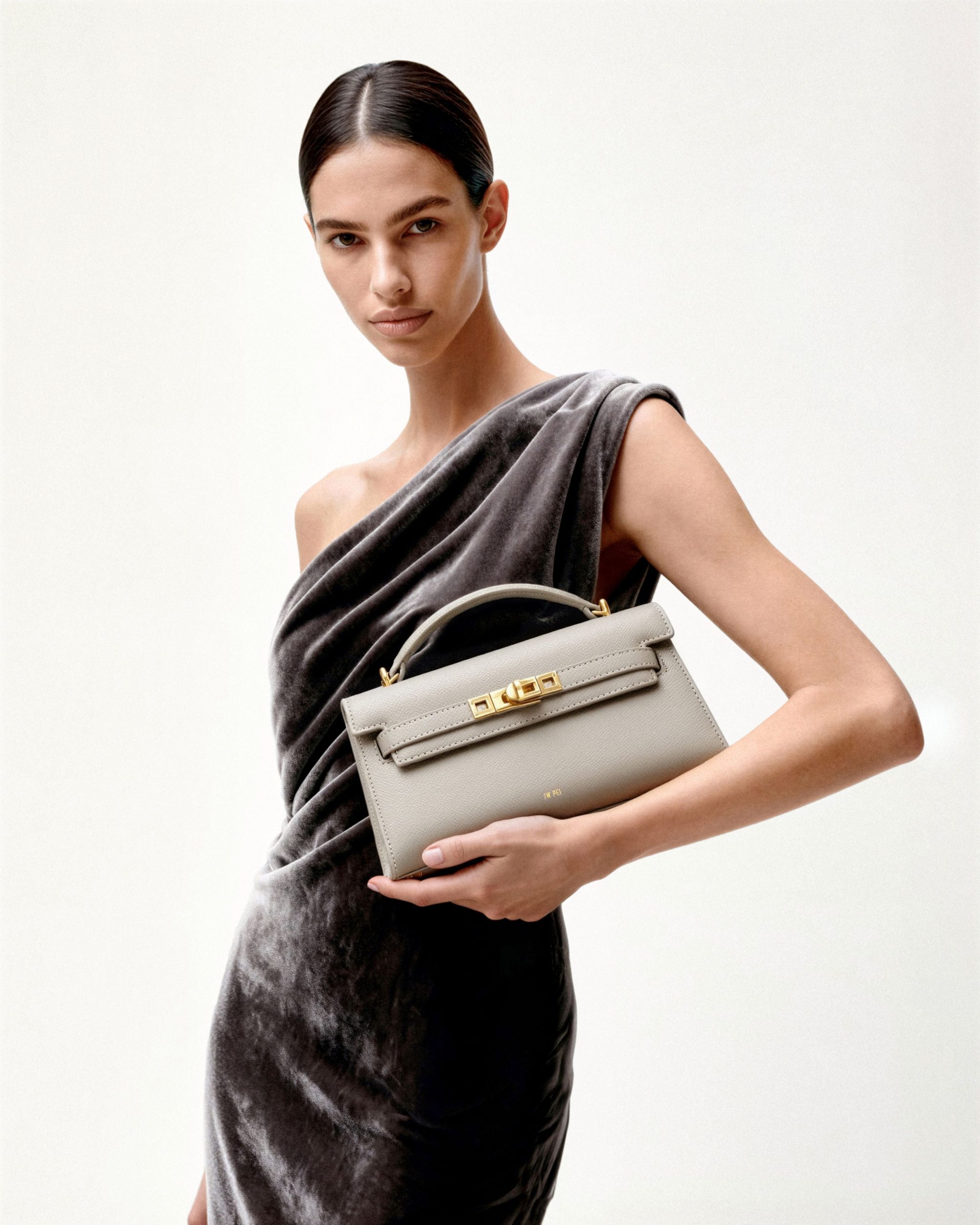 Noor Top Handle Bag - Elephant Gray - Image 2
