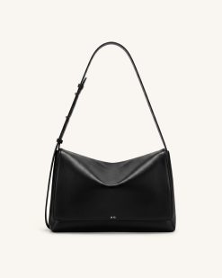 Alternative view of Isolde Flap Shoulder Bag - Black