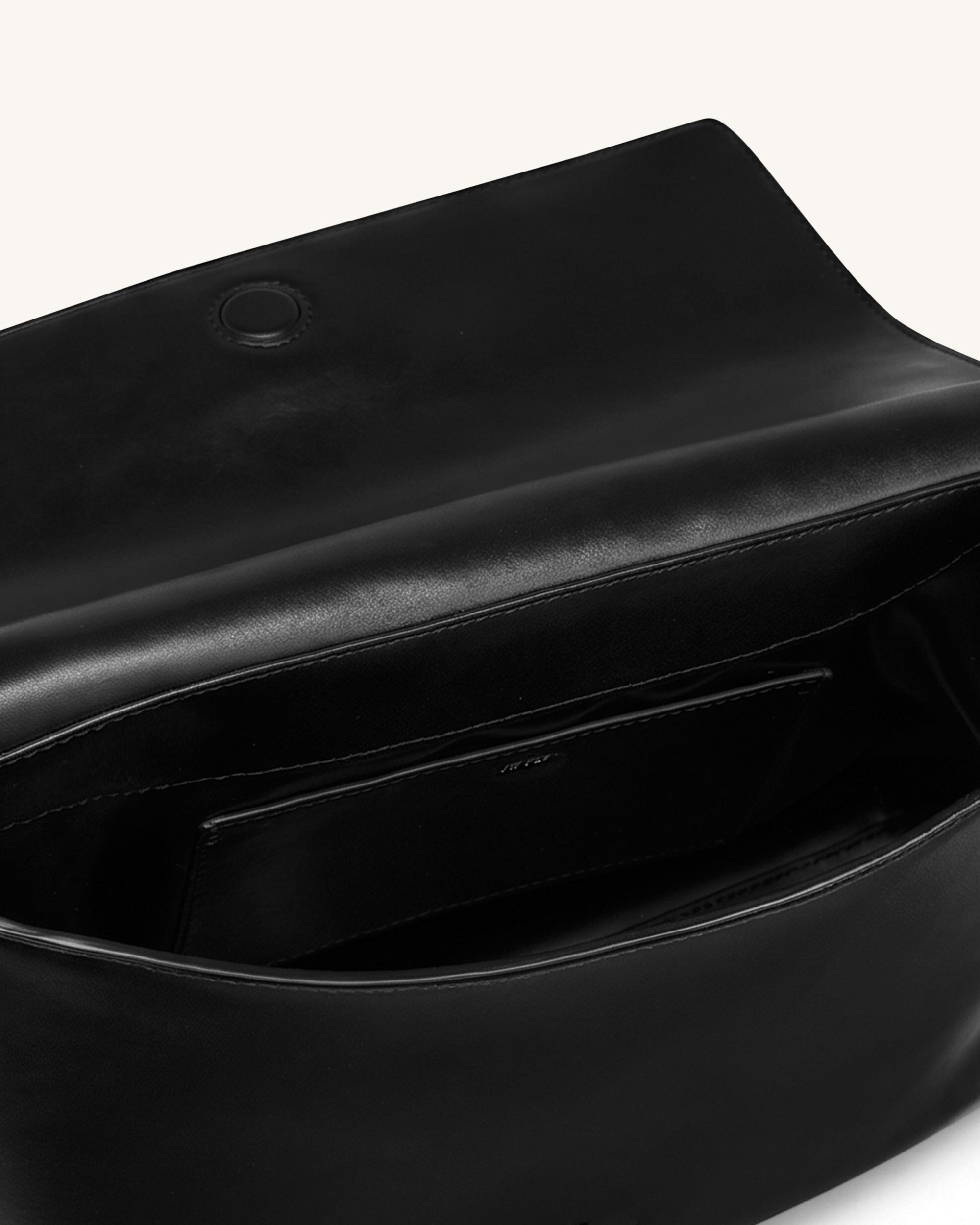 Isolde Flap Shoulder Bag - Black - Image 6