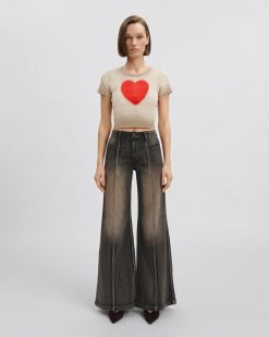 The Shrunken Faded Love T-shirt  - Dirty Oat