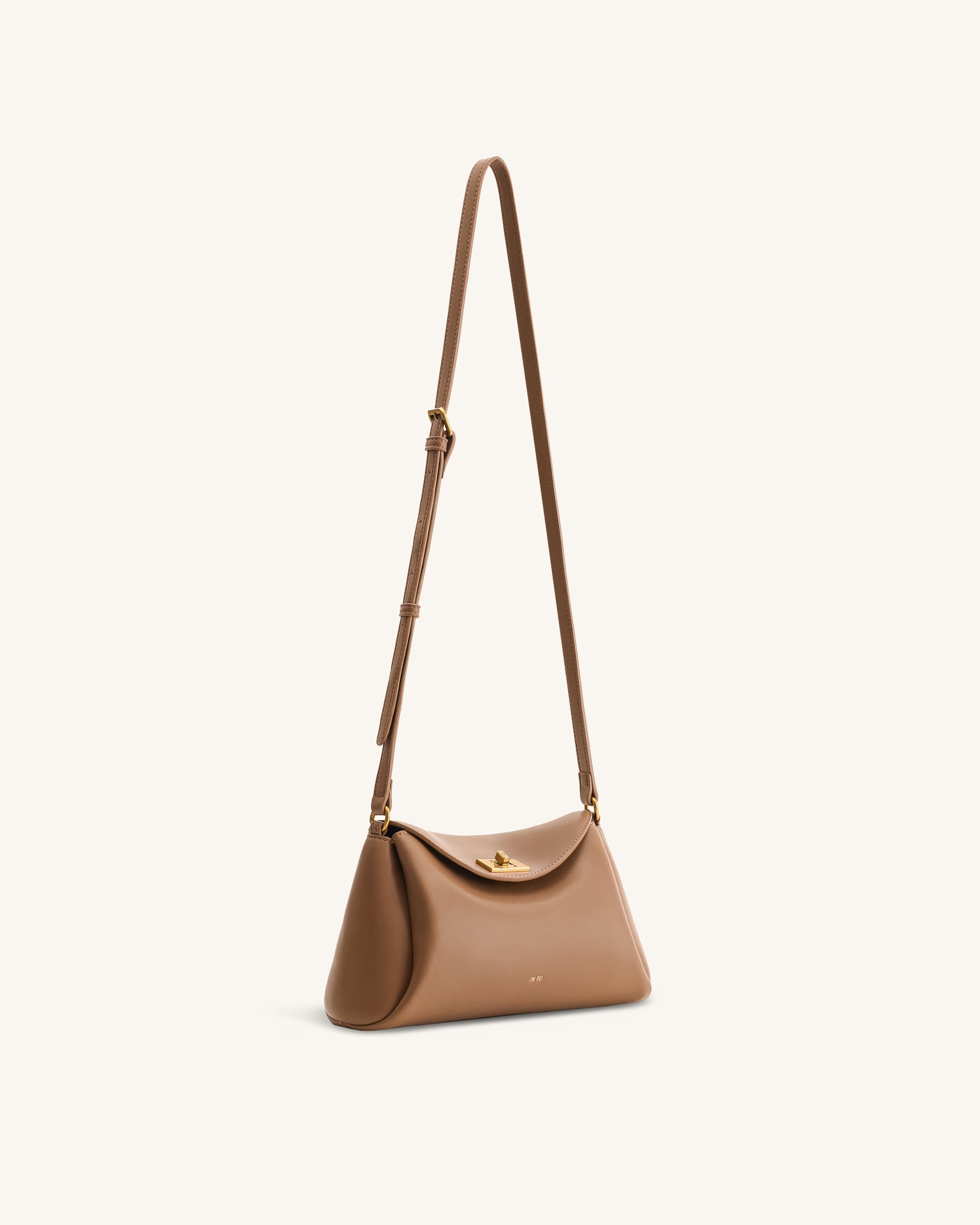 Greta Twist-Lock Crossbody Bag - Brown - Image 2