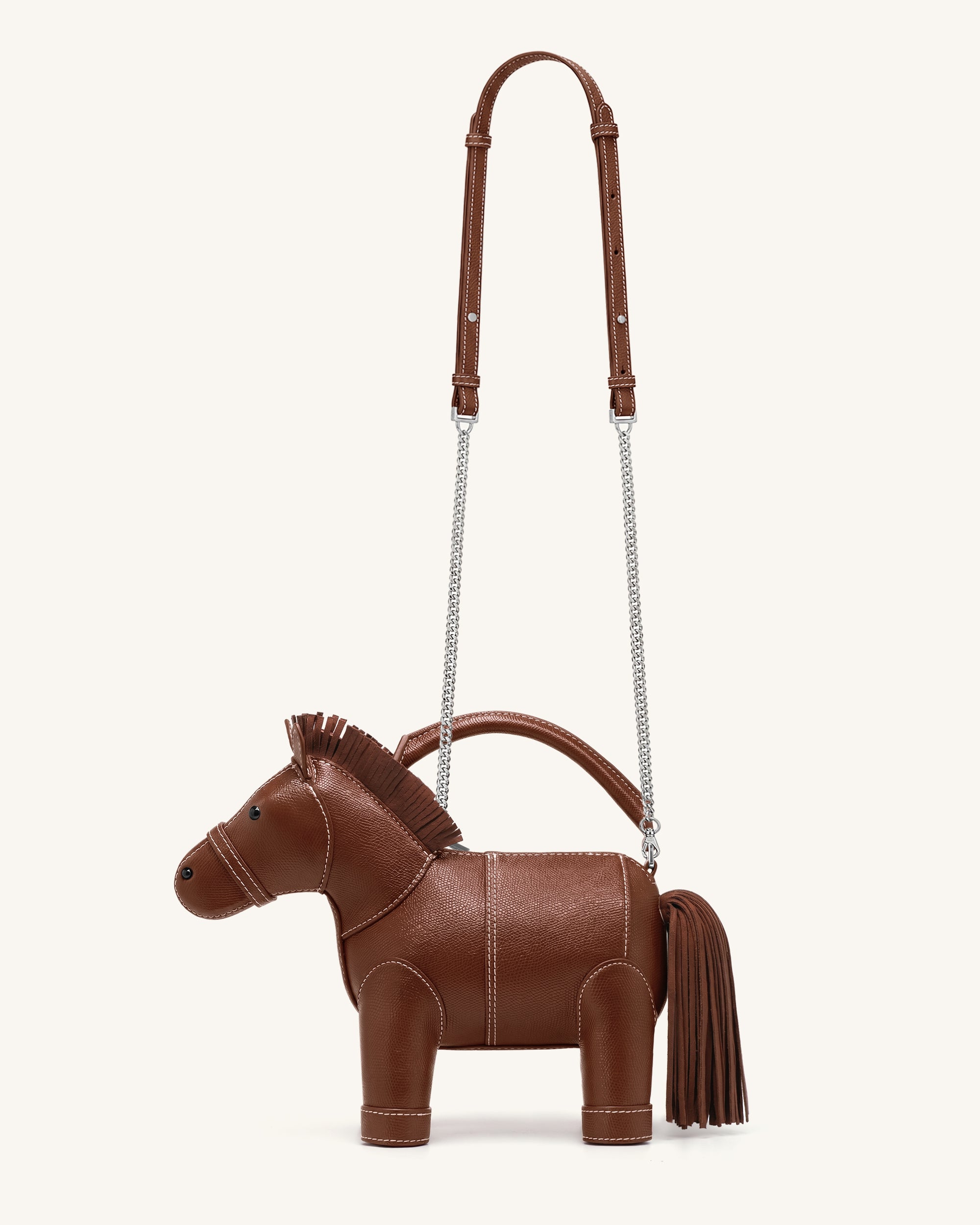 Harper Horse Top Handle Bag - Brown - Image 2