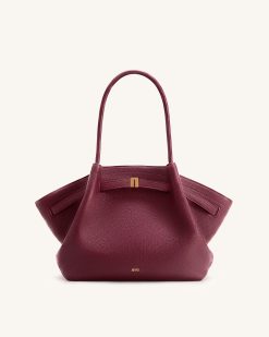 Hana Medium Tote Bag - Burgundy