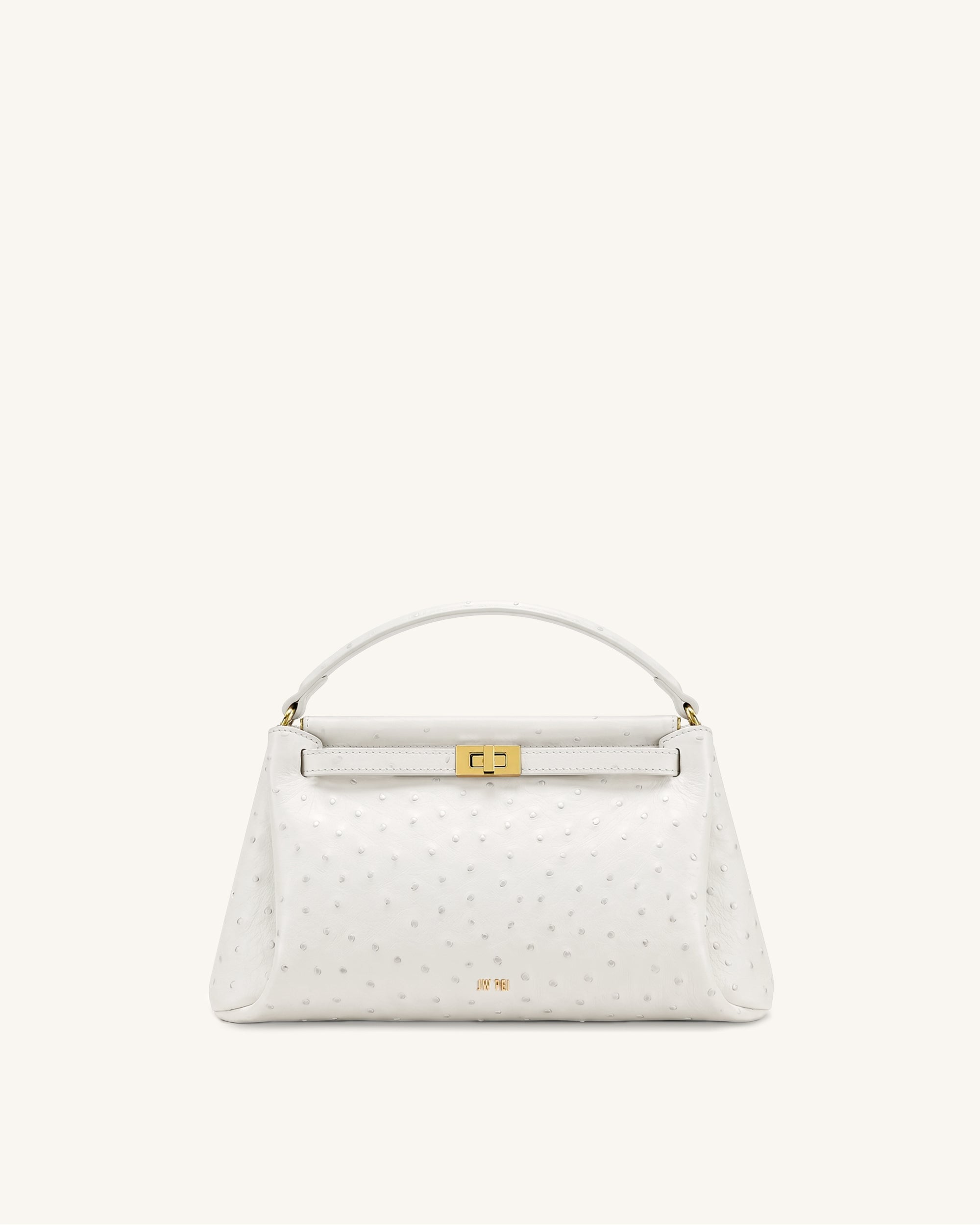 Carmen Top Handle Bag - Milky White