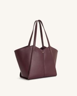 Alternative view of Kiana Large Capacity Tote Bag - Deep Claret