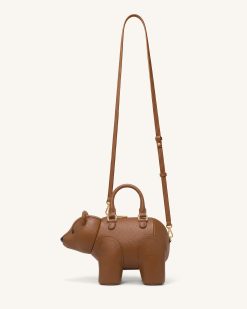 Alternative view of Bernie Bear Top Handle Bag - Brown