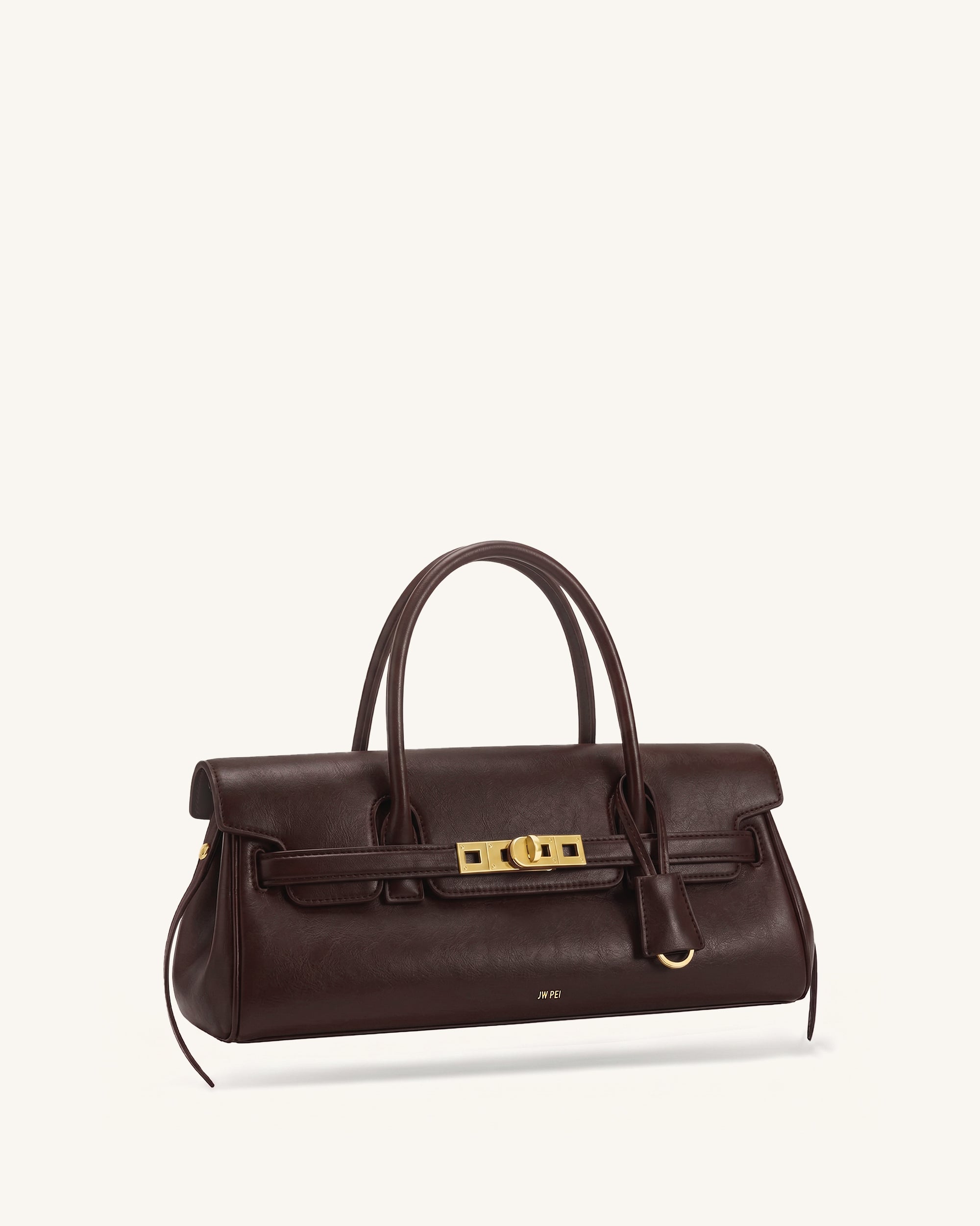 Yara Small Top Handle Shoulder Bag - Deep Coffee - Image 2