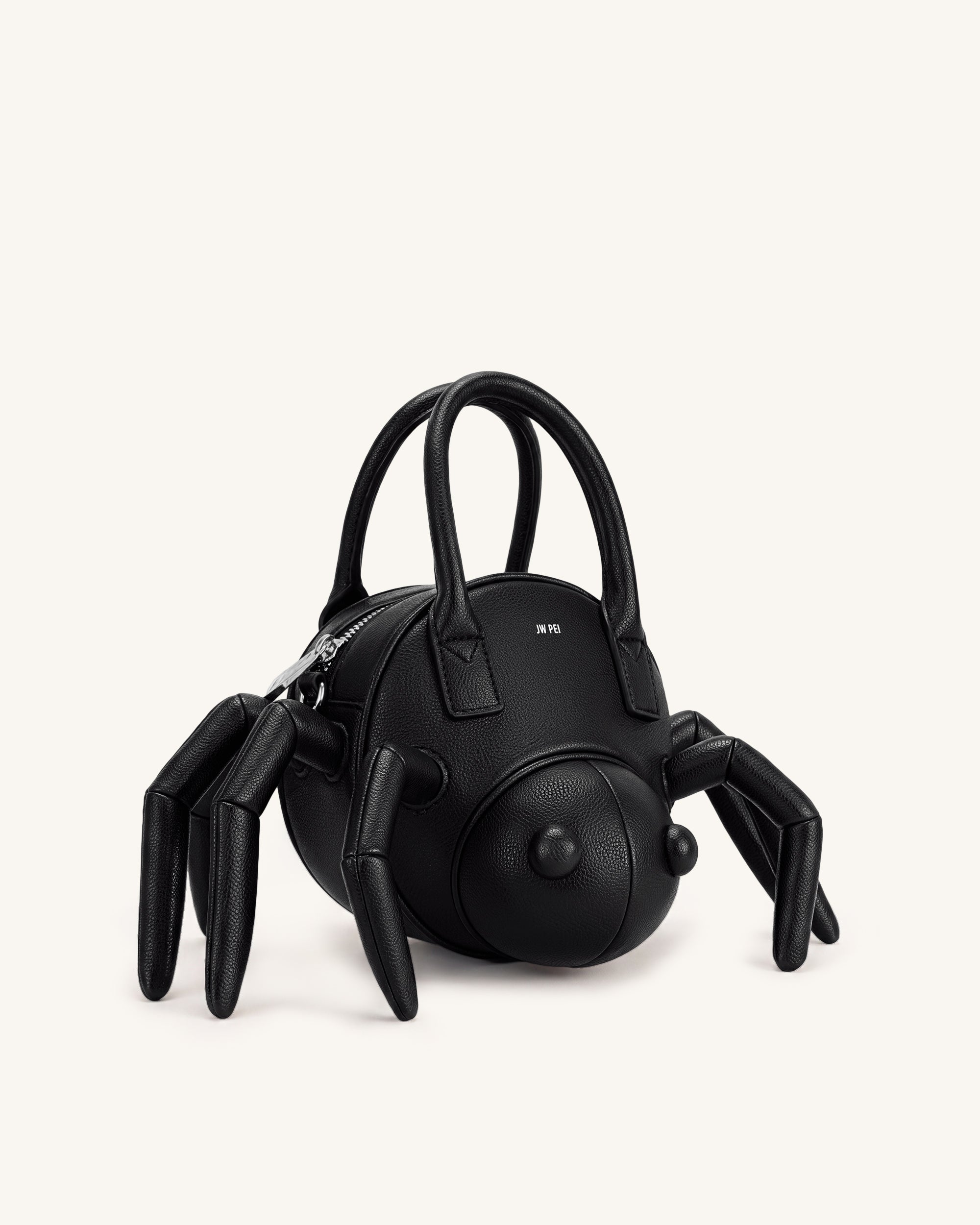 Siena Spider Shaped Top Handle Bag - Black