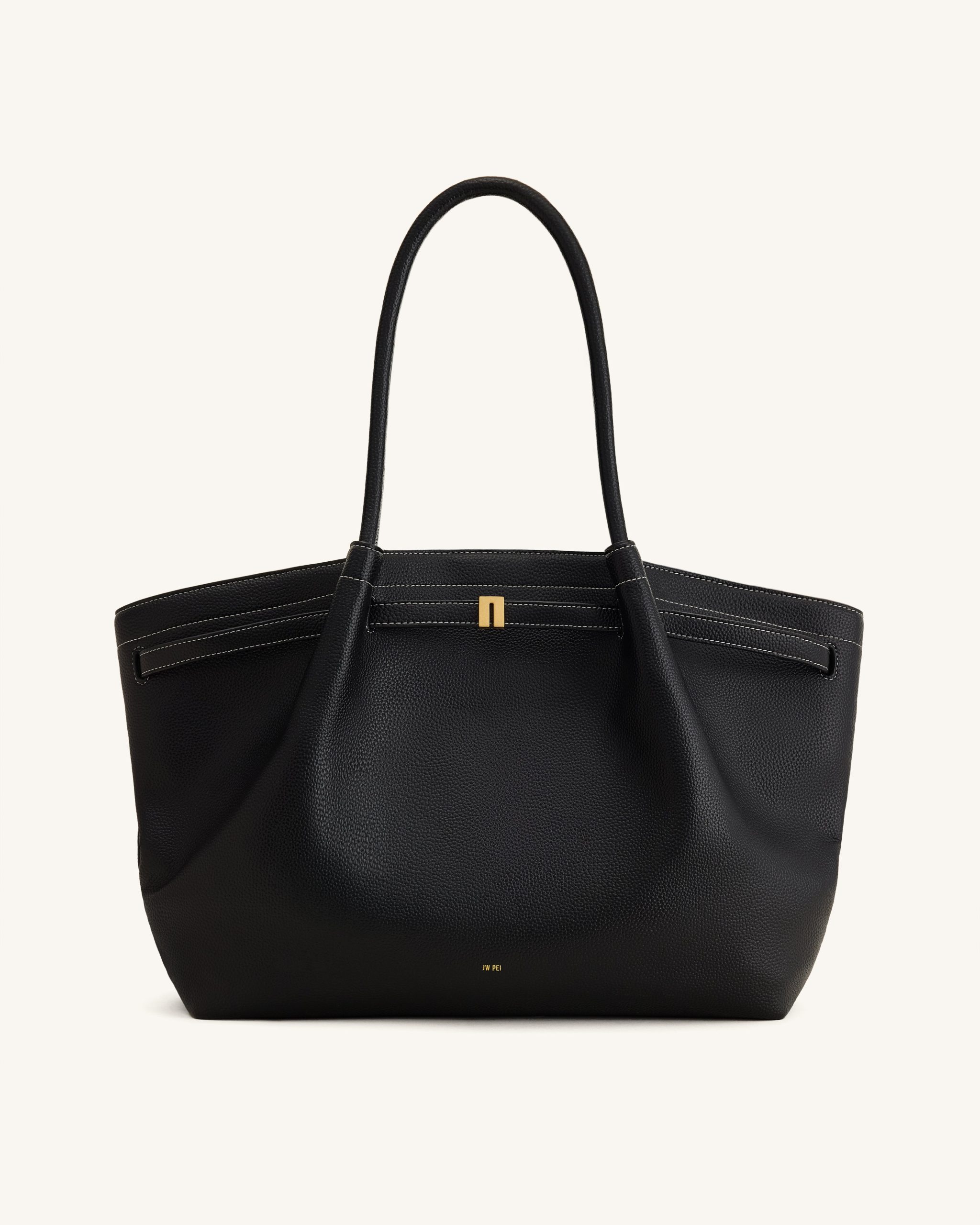 Hana Large Tote Bag - Black - Image 2