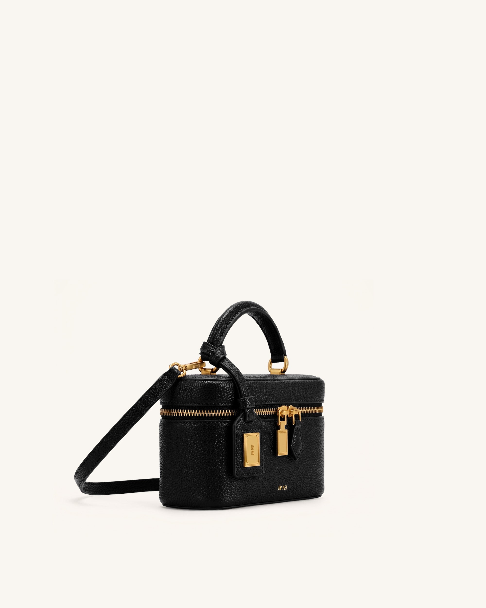 Cleo Box Shape Top Handle Bag - Ink Black - Image 2