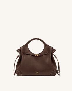 Alternative view of Virelle Drawstring Tote Bag - Brown