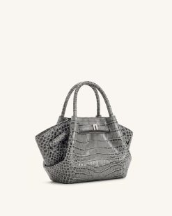 Alternative view of Hana Mini Tote Bag - Grey Croc